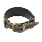 Herren Lederarmband aus Echtleder, verstellbar, Goldmessing-Schließe, handgefertigtes Unikat | WILLYS JEWELLERY