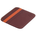 RFID Kartenetui Echtleder Dunkelrot – 6 Kartenfächer, 1 Geldscheinfach, Slim Card Holder 11×9×0,5 cm